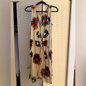 Philosophy di Alberta Ferretti Floral Wrap Dress Made in Italy Silk Feel Midi